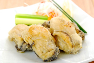 かき天ぷら　大粒3粒