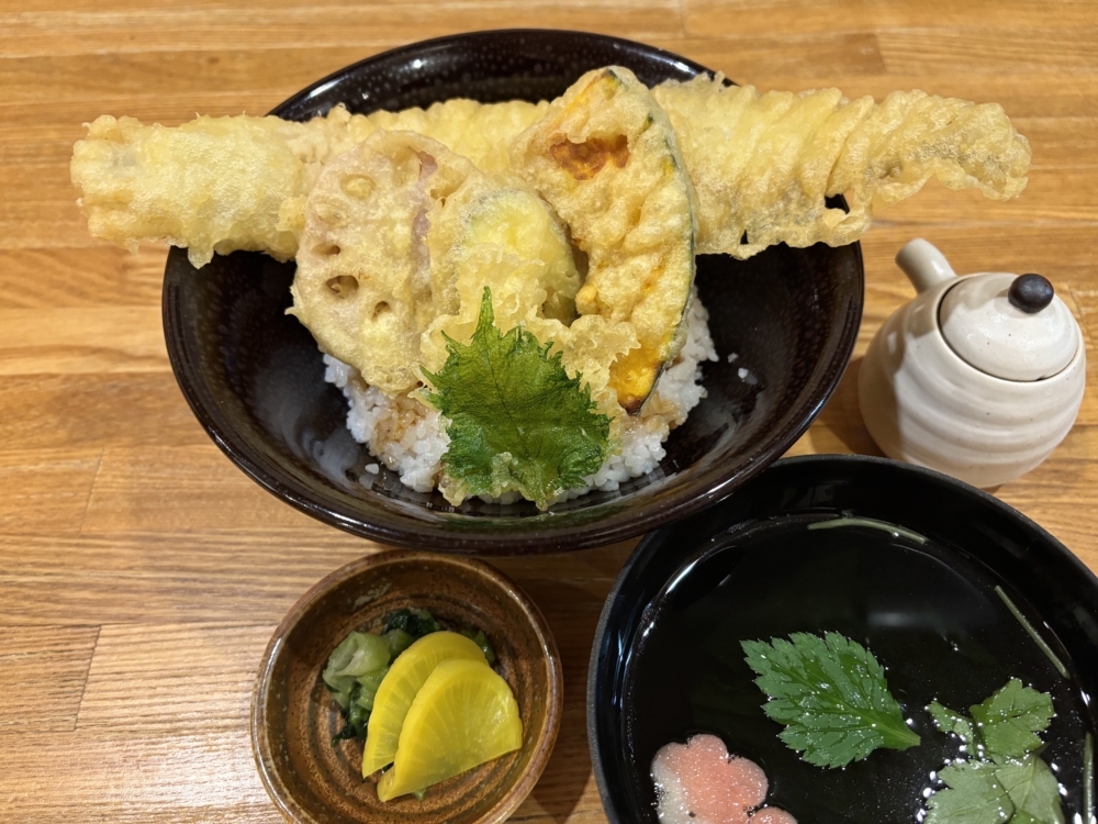 あなご一本天ぷら丼