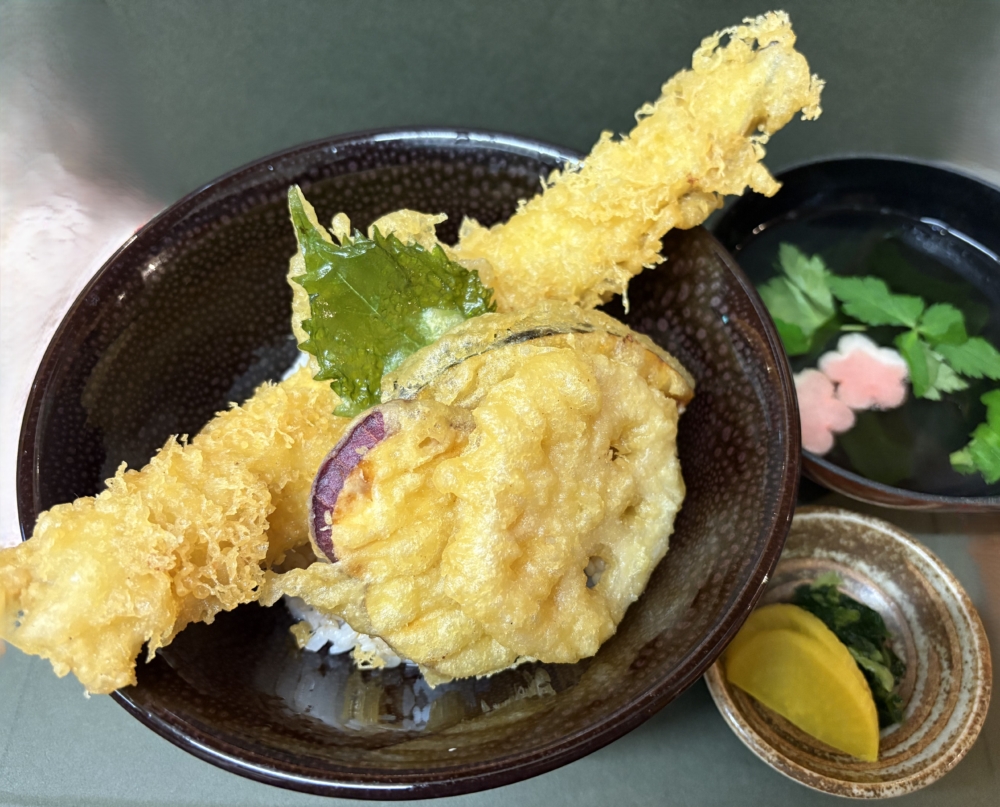 あなご一本天ぷら丼